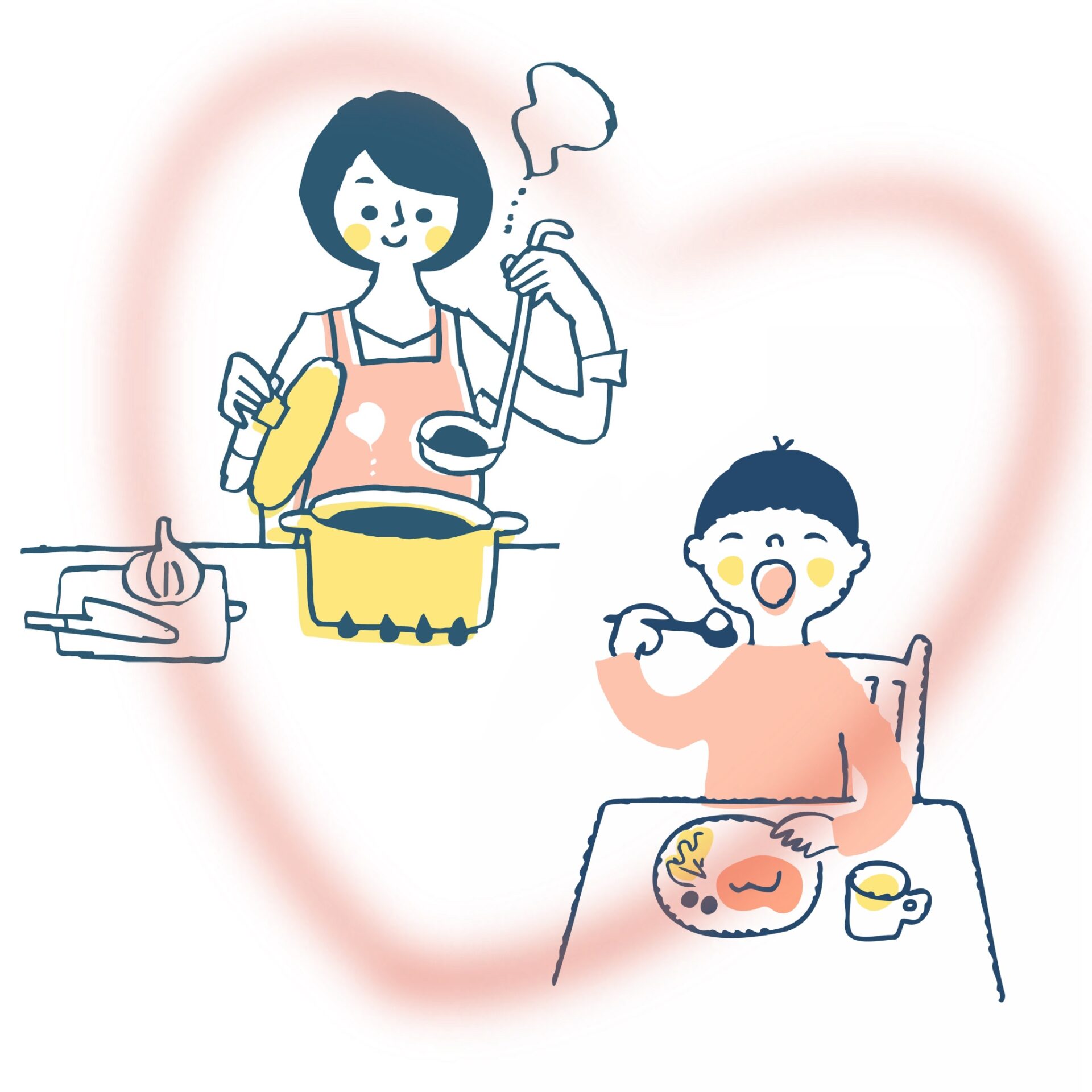 ごはんって、一番愛情が伝わるものです